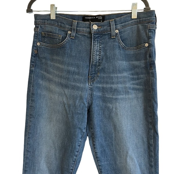 Veronica Beard Carly Kick Flare Medium Wash Jeans Size 32 - Picture 3 of 9